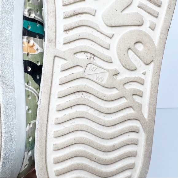 Native Shoes Jefferson Print Bone Green Size 9 Women’s Sneakers Rubber - Picture 5 of 6